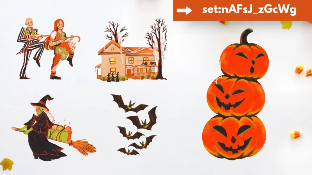 Halloween-i grafikák, Canva,