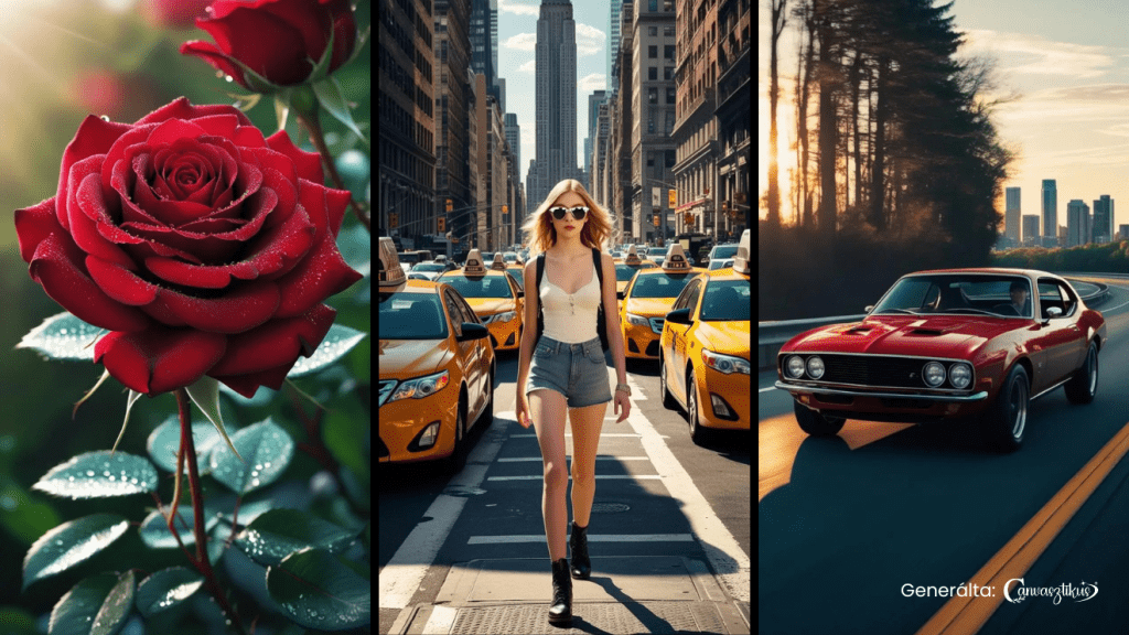 Canva Dream Lab-el generált képek (forrás: canvasztikus.hu)