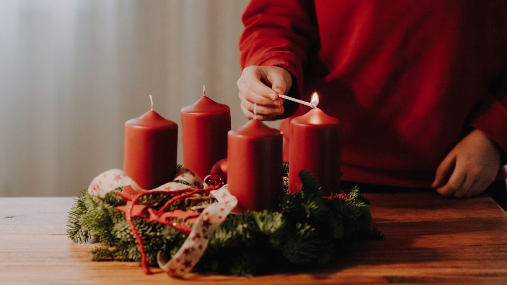 advent, adventi koszorú, adventi gyertya