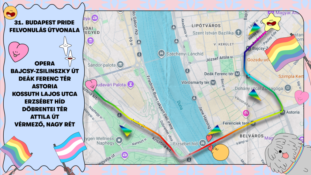 2026-os Budapest Pride útvonala