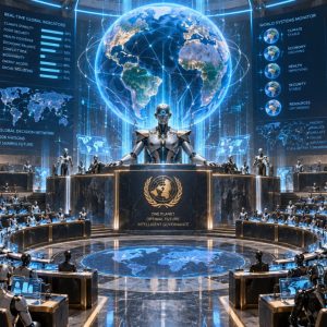 AI parlament, világuralom, robotok a parlamentben