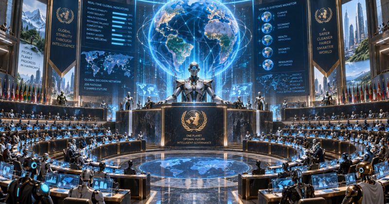 AI parlament, világuralom, robotok a parlamentben