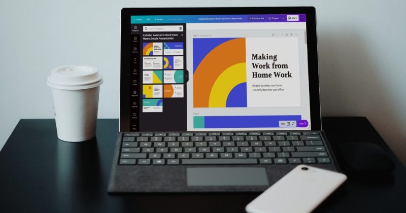 canva, tervező, tervezés, homeoffice, grafikus Kép forrása Canva by Valeriia Miller