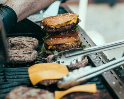 grill hamburger recept