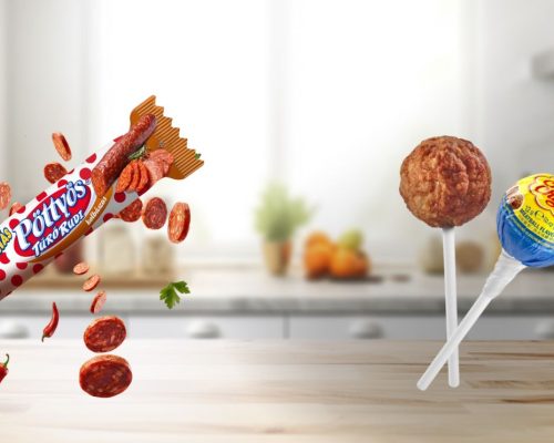 kolbászos túró rudi, húsgolyós nyalóka, Lidl szeretünk ALDI